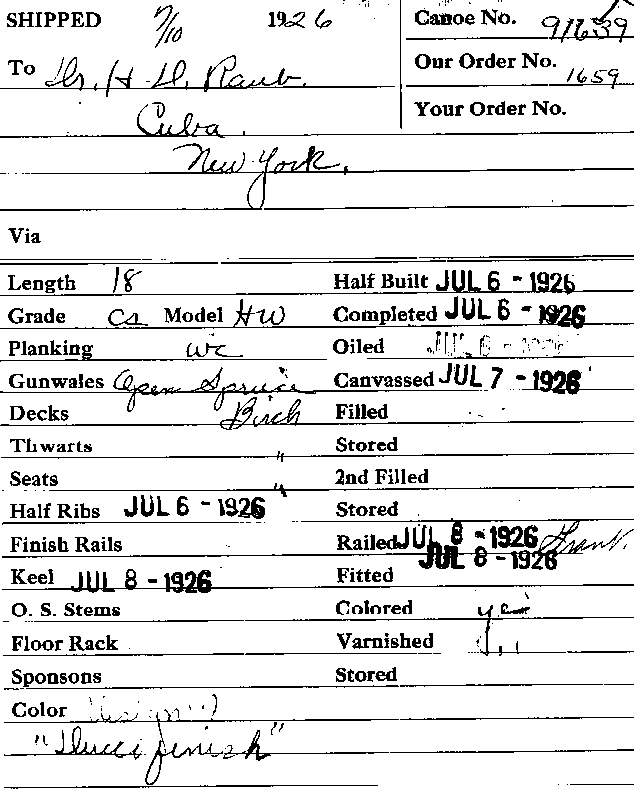 deciphering old town canoe identification number